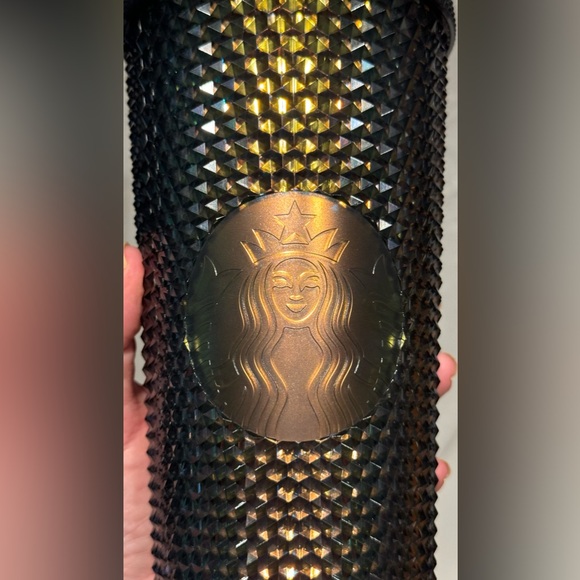 NWOT Starbucks Black Studded Tumbler 2020 Iridescent Fall HALLOWEEN Gunmetal - Picture 3 of 9